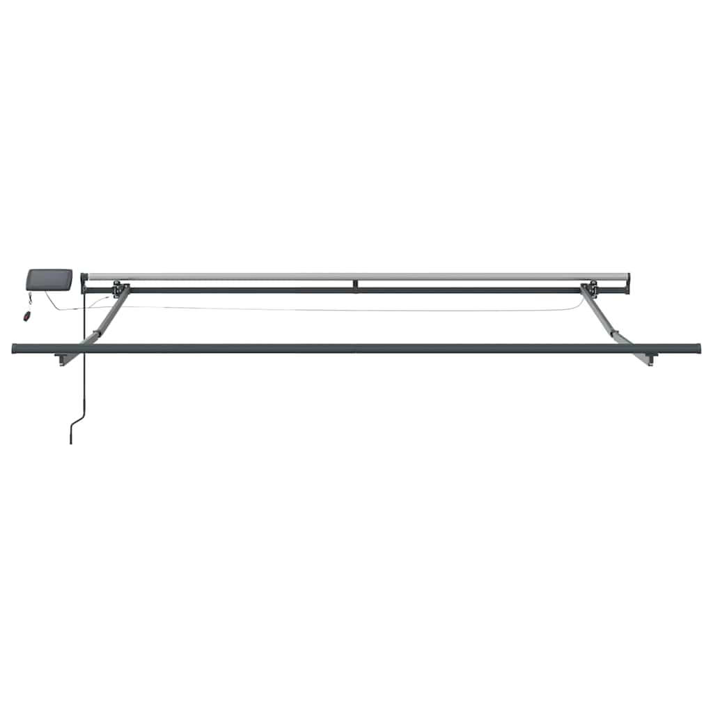Įtraukimo rankinė markizė su LED Žalia ir Geltona 350x250 cm