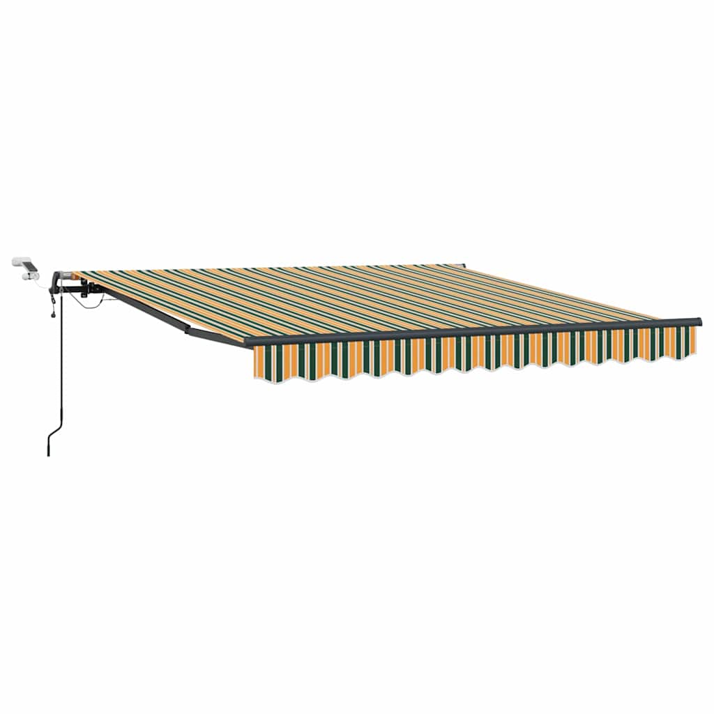 Skėtis Audinys Žalia ir geltona 350 x 250 cm Poliesteris