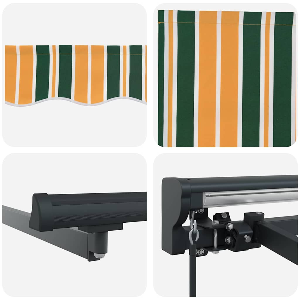 Markizės rėmas Žalia ir geltona 350 x 250 cm