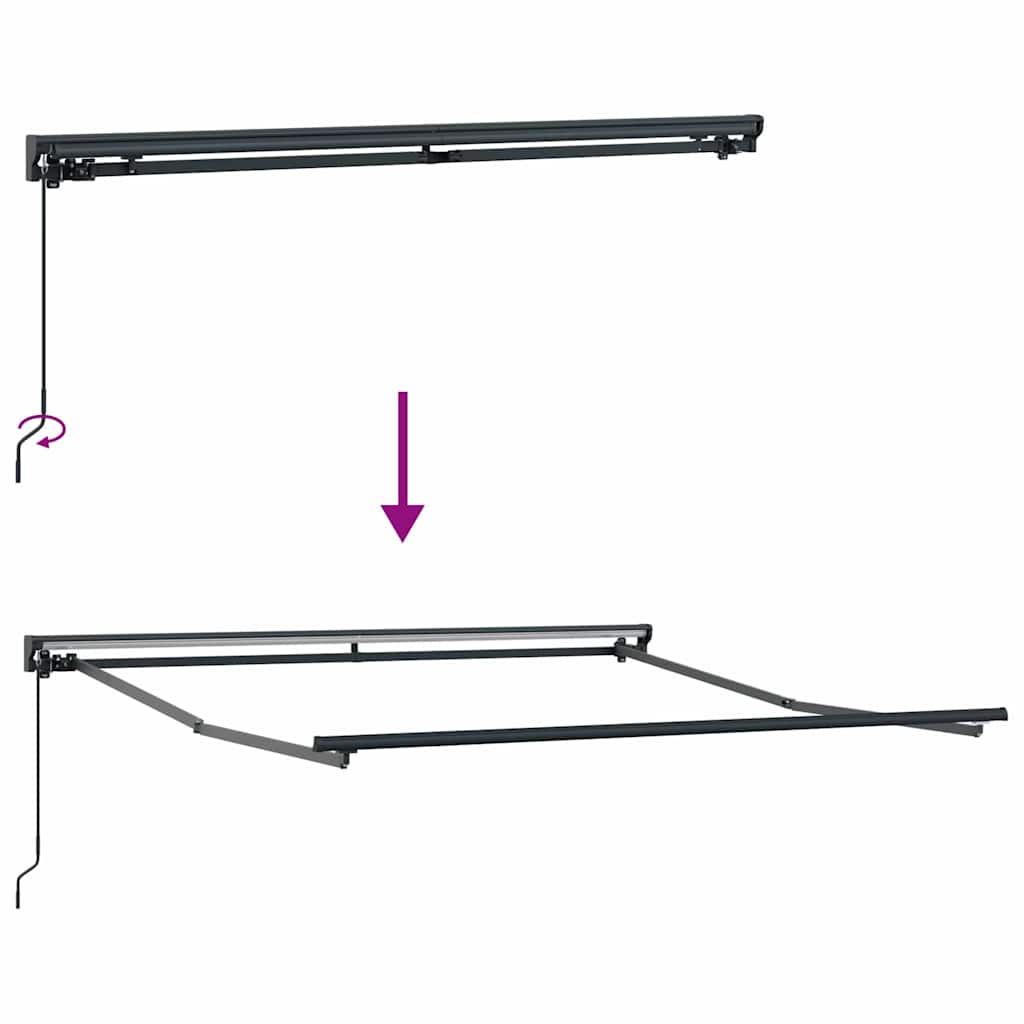 Ištraukiama markizė Žalia ir geltona 350x250 cm