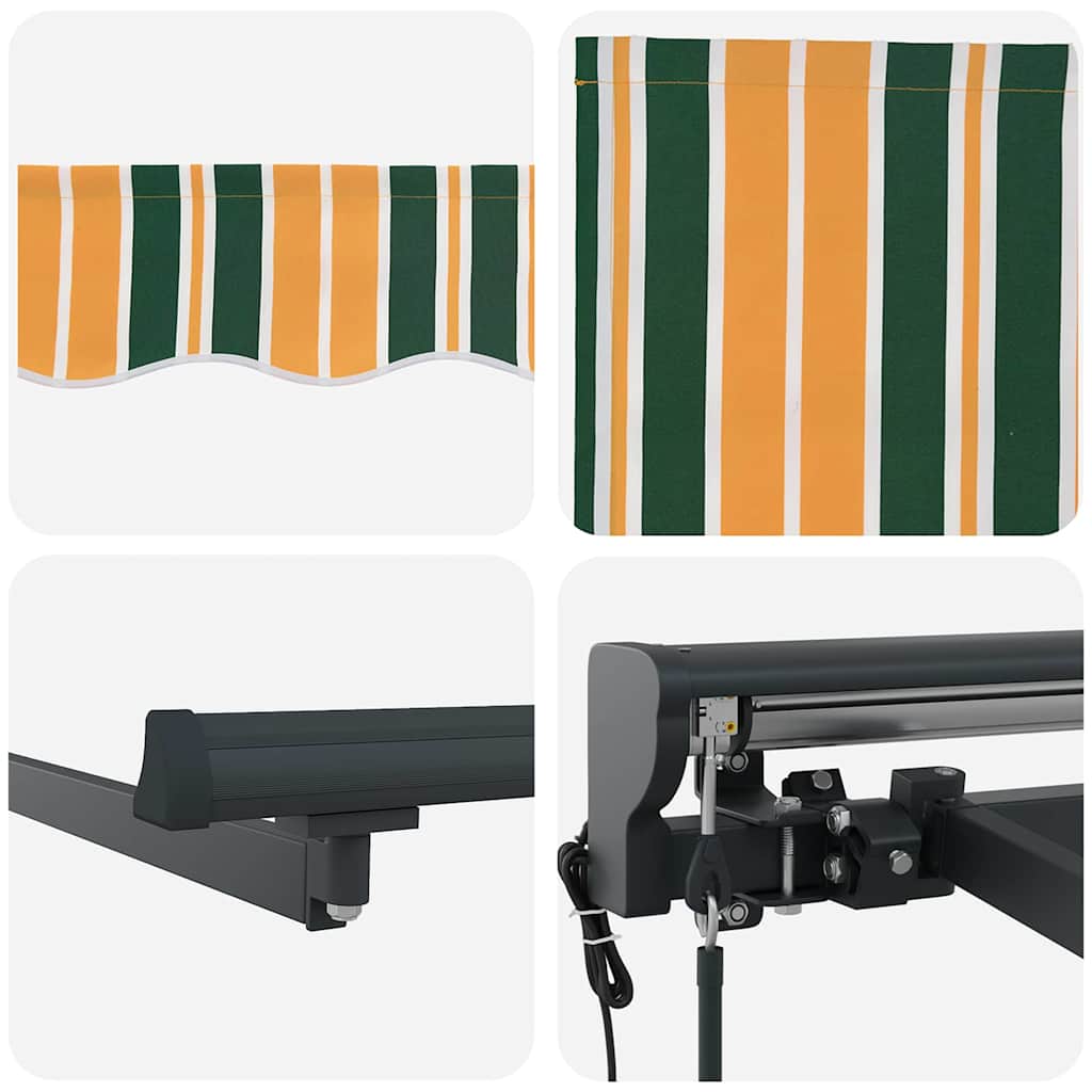 Markizės rėmas Žalia ir geltona 350 x 250 cm