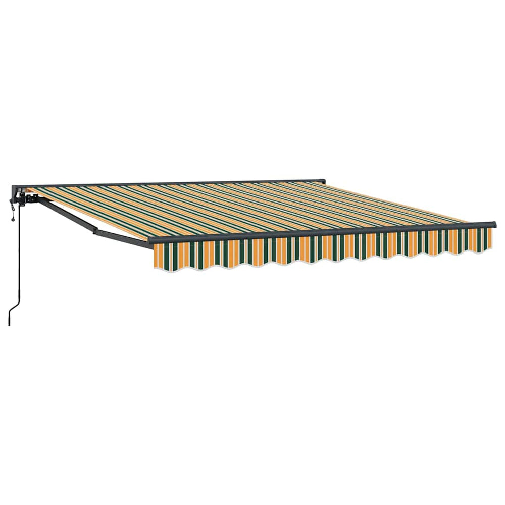 Ištraukiama markizė Žalia ir geltona 350x250 cm