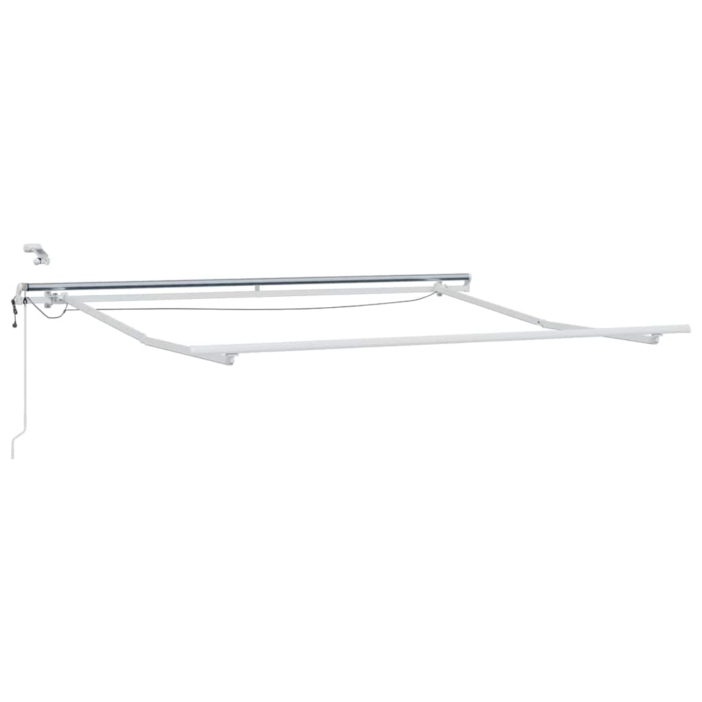 Ištraukiama markizė Žalia ir balta 350 x 250 cm Poliesteris