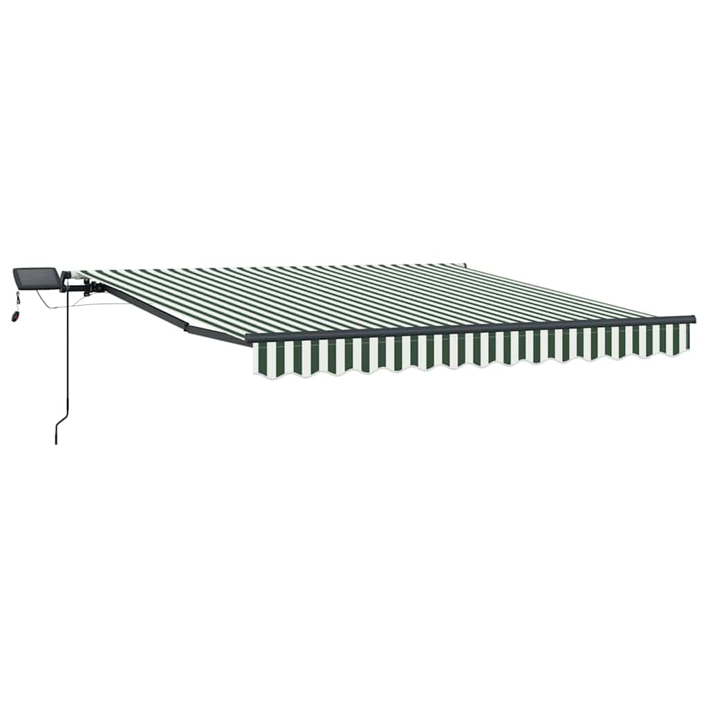 Ištraukiama markizė Žalia ir balta 350 x 250 cm audinys