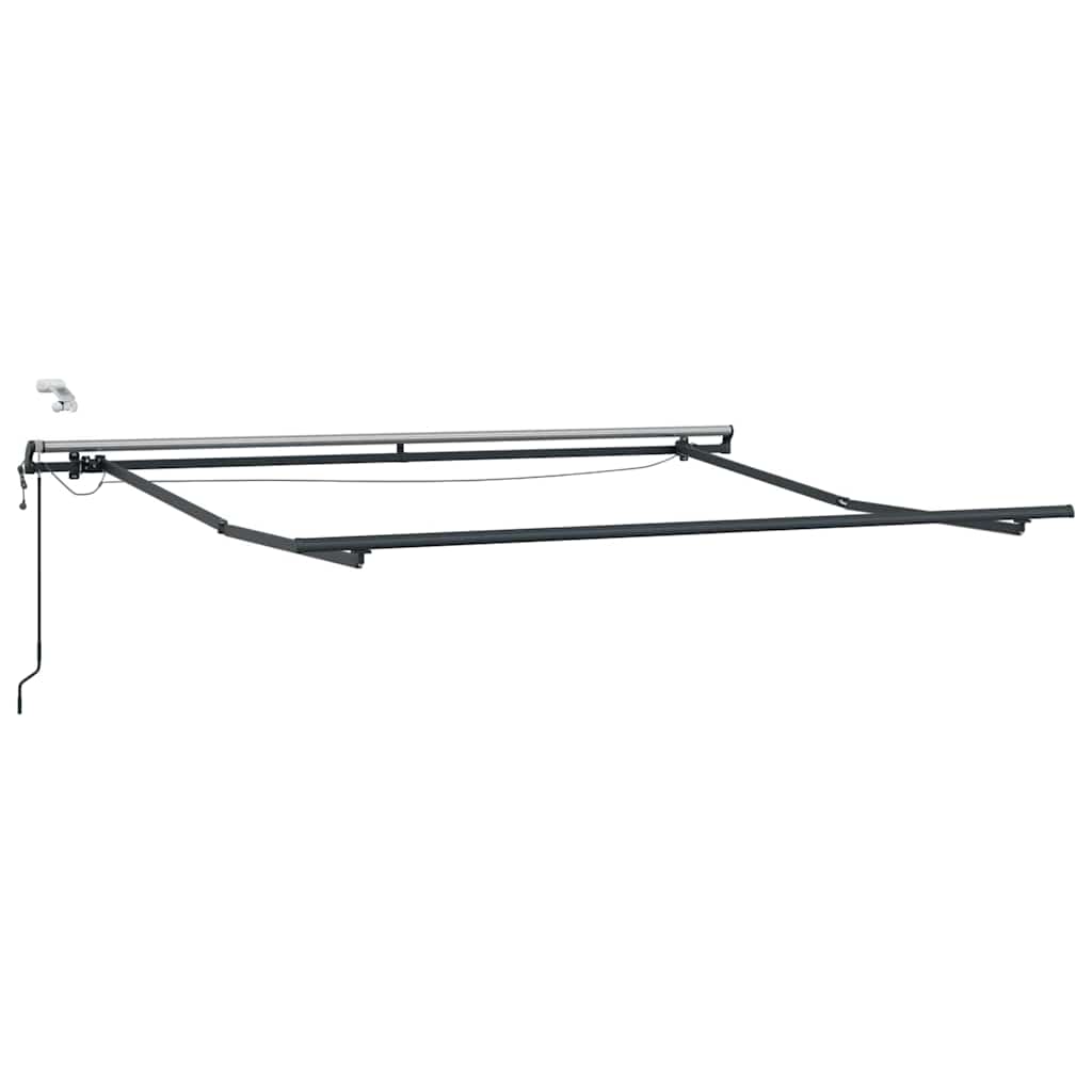 Ištraukiama markizė Žalia ir balta 350 x 250 cm Poliesteris