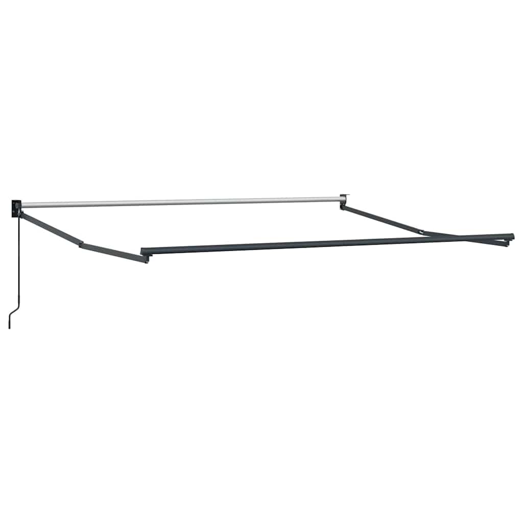 Retractable Awning Green and White 350 x 250 cm