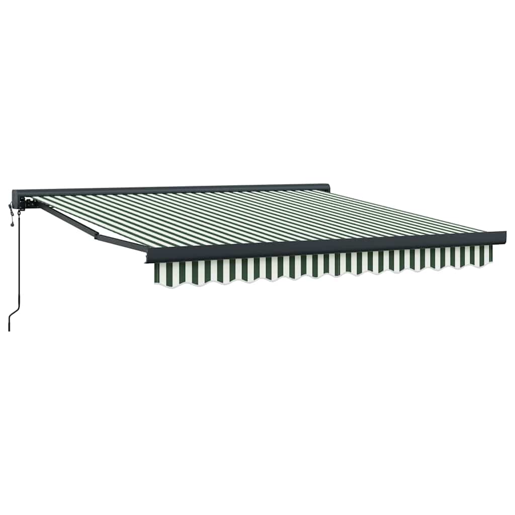 Ištraukiama markizė Žalia ir balta 350 x 250 x 165 cm