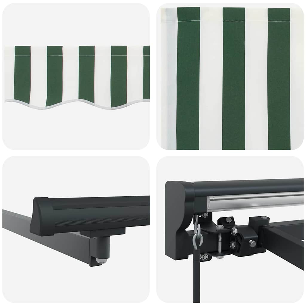 Awning frame Green and white 350 x 250 cm