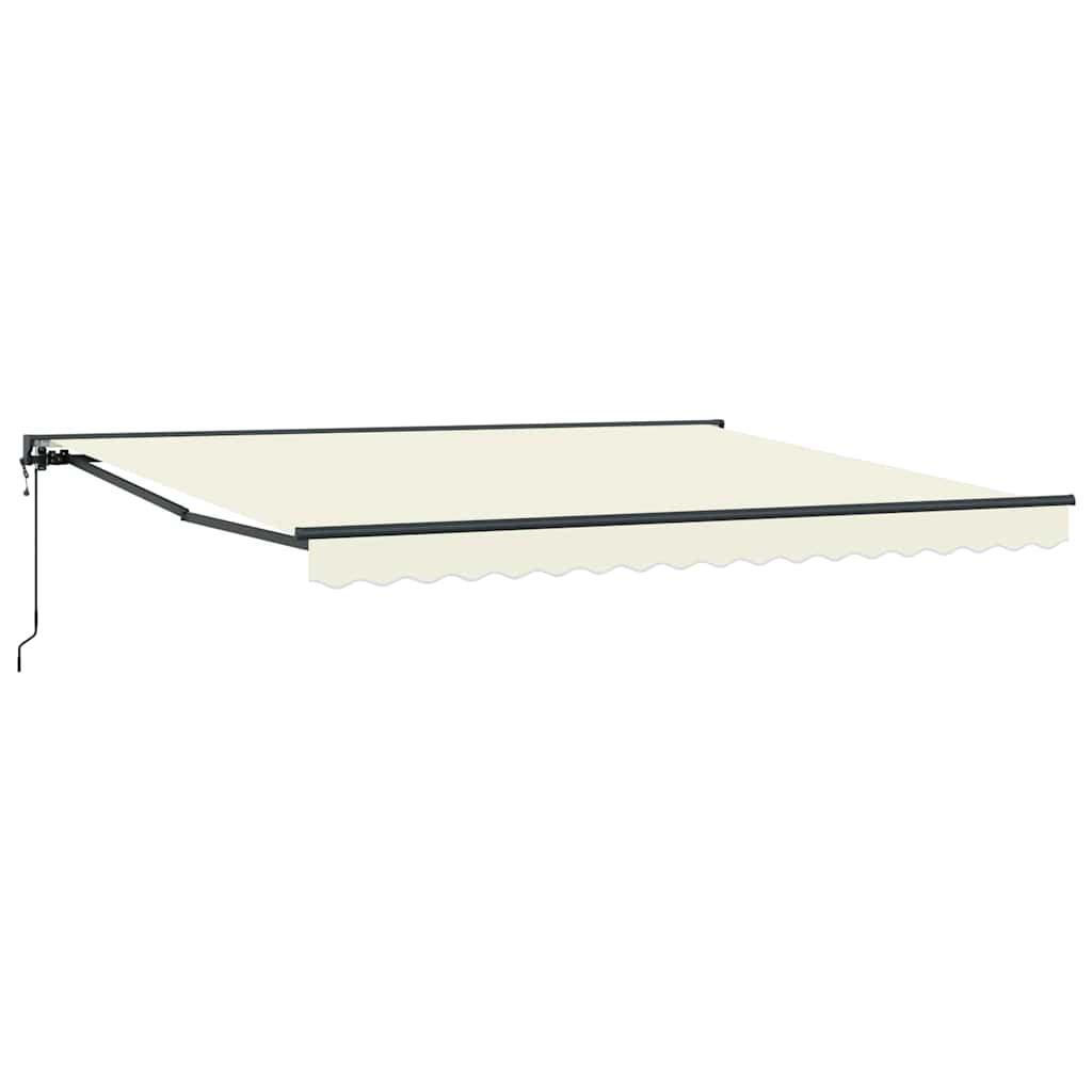 Izvelkams saulessargs Krēmkrāsas 400x300 cm audums