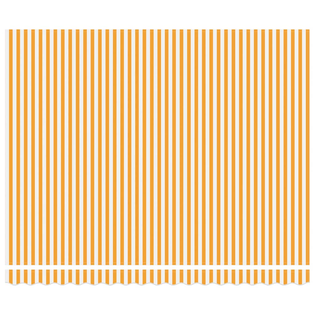 Ištraukiama markizė Geltona ir balta 400x300 cm audinys