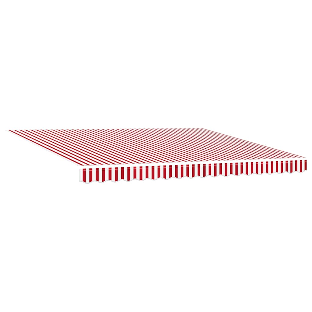 Retractable Awning Red and White Striped 400x300 cm