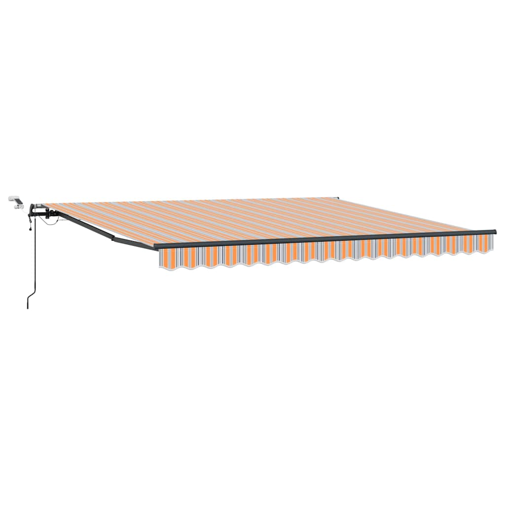 Automātiska izvelkama markīze ar dažādu krāsu LED svītrām, 400x300 cm