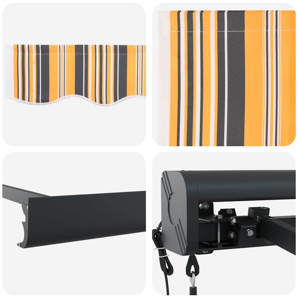 Automatinė Įtraukiama Markizė Daugiacolio Dryžio 400x300 cm