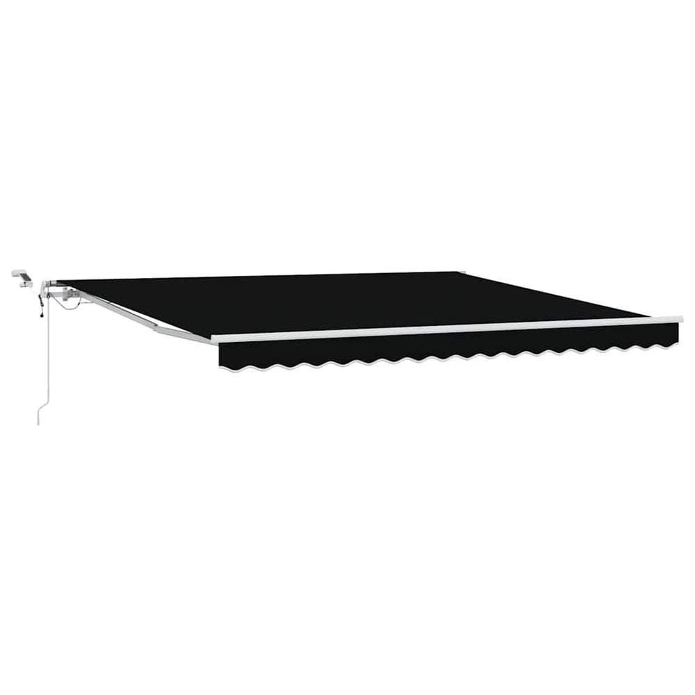 Ištraukiama markizė Juoda 400 × 300 cm Poliesteris ir Metalas