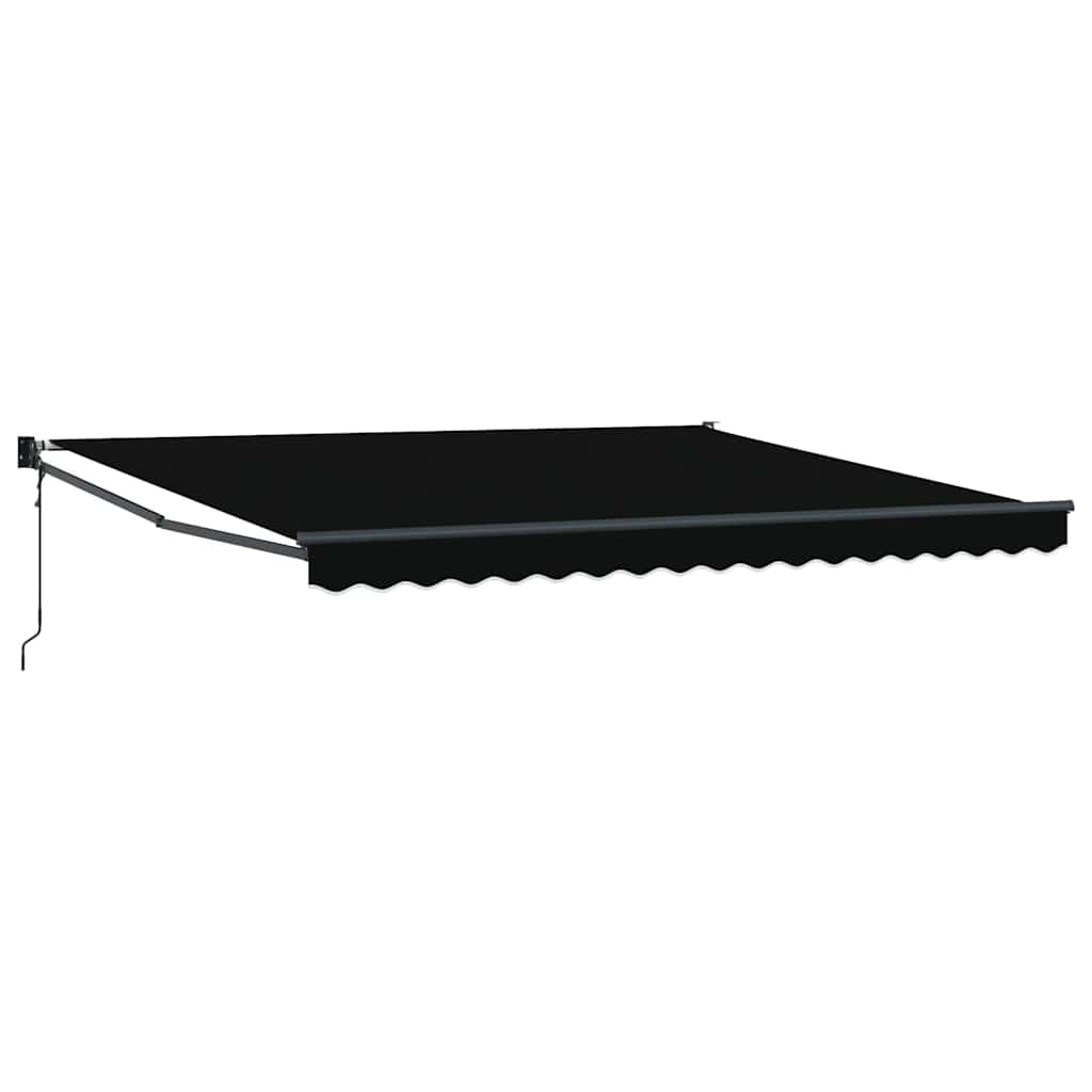 Ištraukiama markizė Juoda 400 × 300 cm Poliesteris ir aliuminis