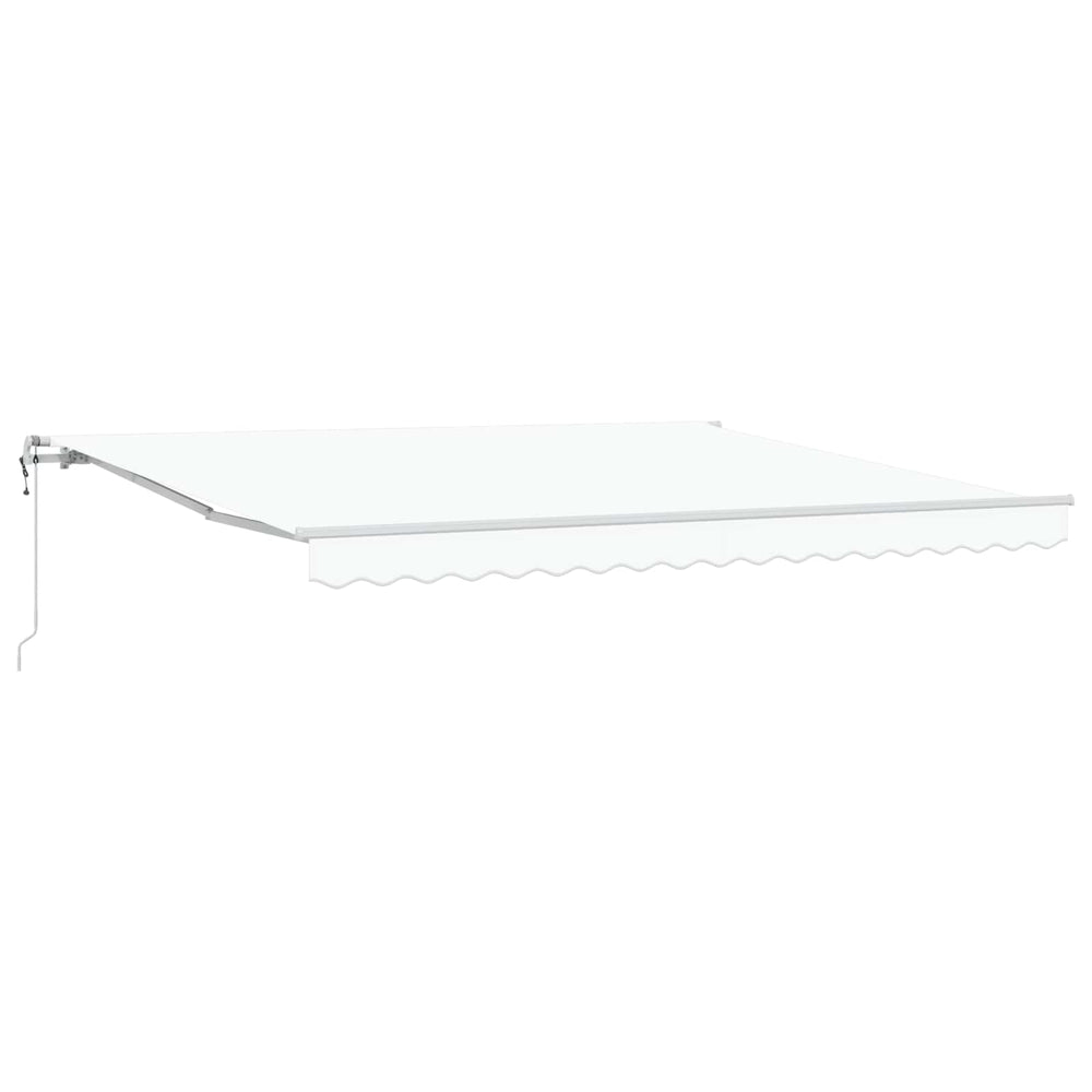 automatic retractable awning white 400x300 cm
