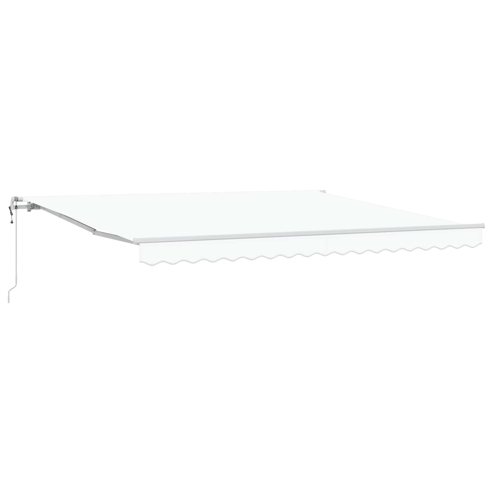 automatic retractable awning white 400x300 cm