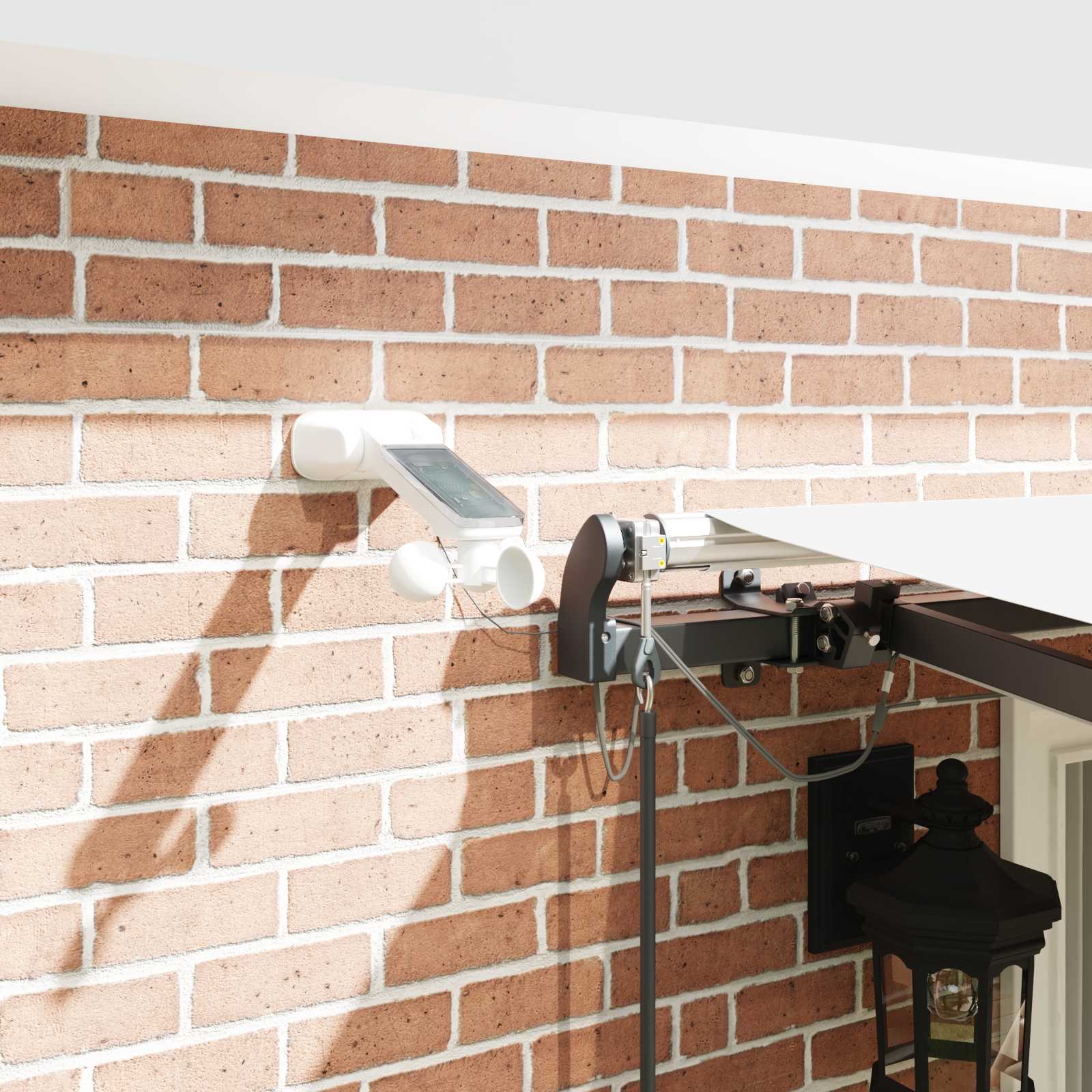 Automatinė Įtraukiama Markizė su LED Balta 400x300 cm