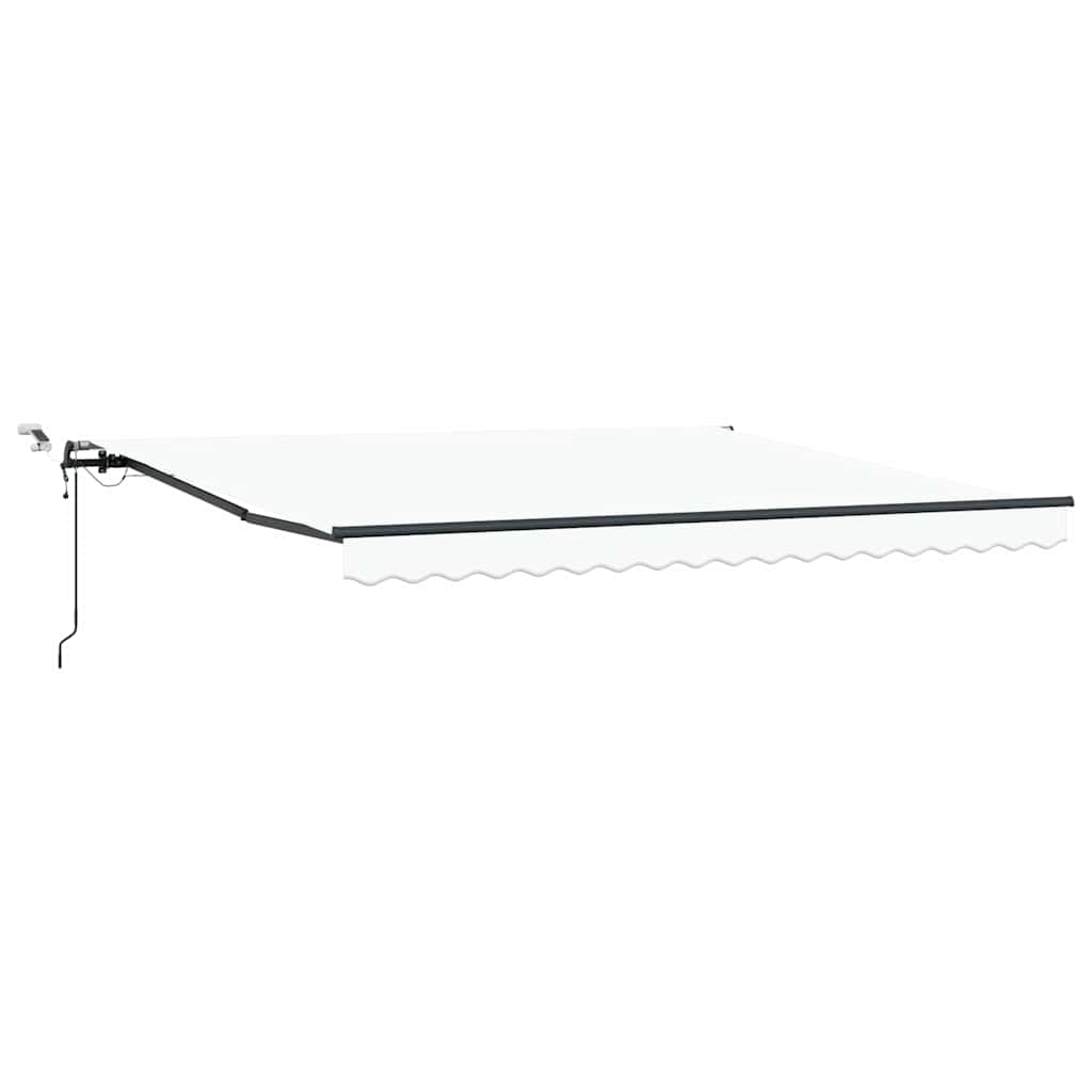 Automatinė Įtraukiama Markizė su LED Balta 400x300 cm