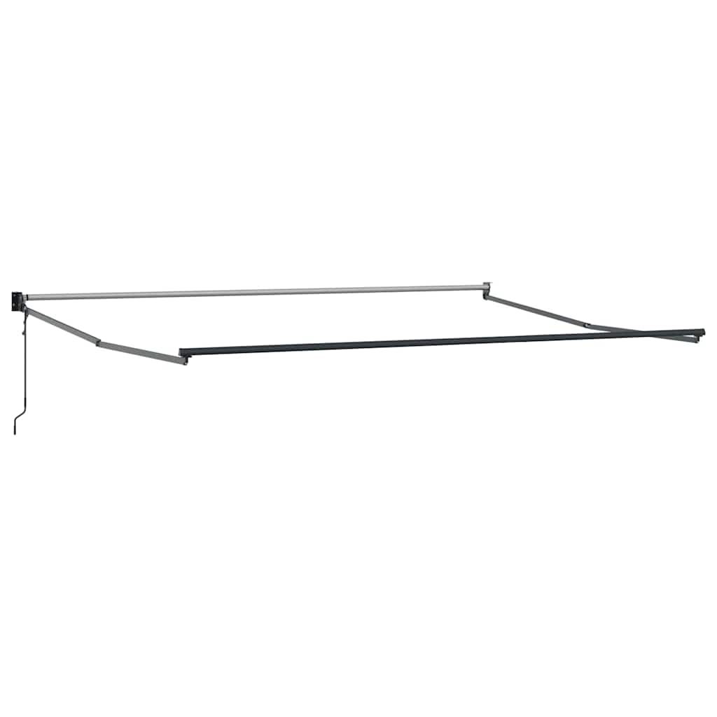 Ištraukiama markizė Balta 400 × 300 cm Poliesteris ir Metalas
