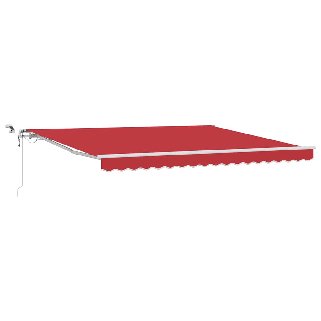 Ištraukiama markizė Raudona 400 × 300 cm Poliesteris ir Metalas