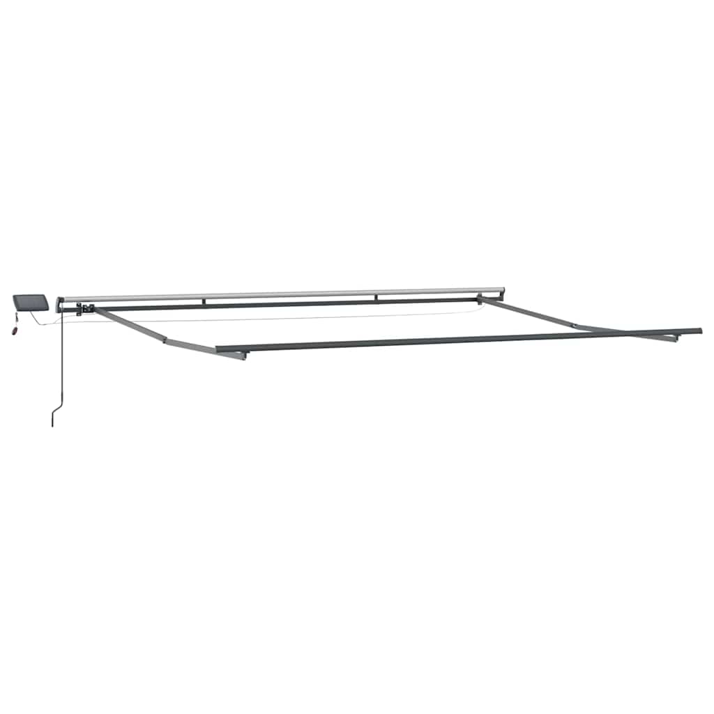 Rankinė ištraukiama markizė su LED Raudona 400x300 cm