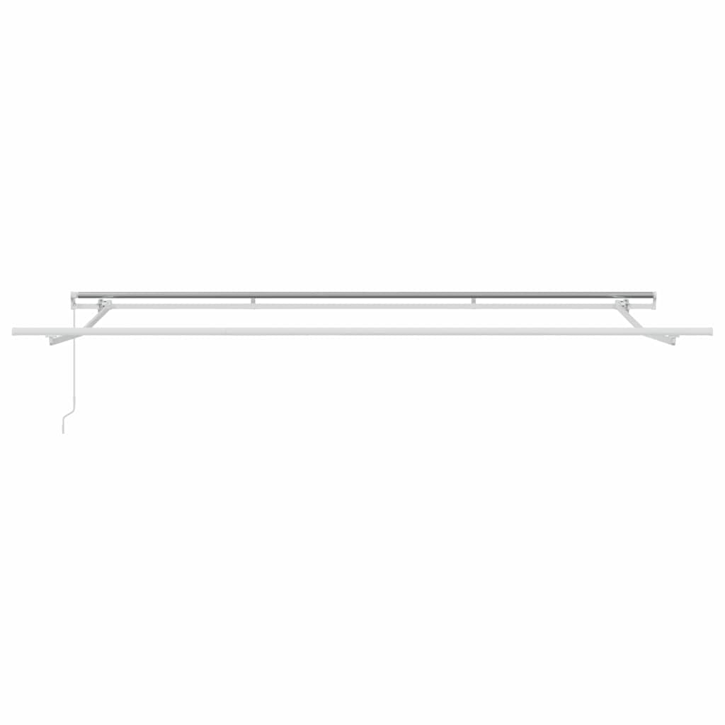 Ištraukiama markizė Žalia ir balta 400 × 300 cm Poliesteris