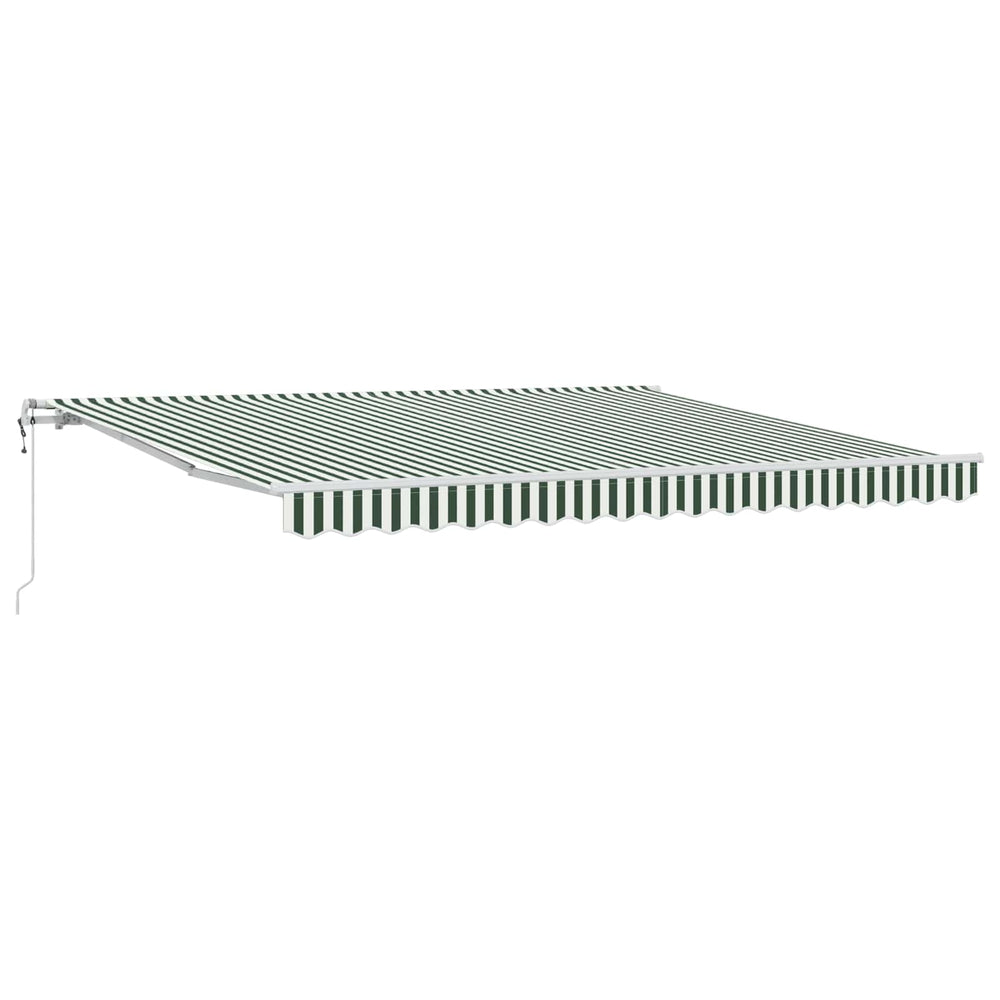 Ištraukiama markizė Žalia ir balta 400 × 300 cm