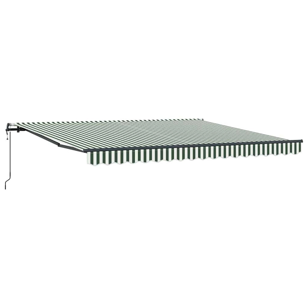 Ištraukiama markizė Žalia ir balta 400 ×300 cm audinys