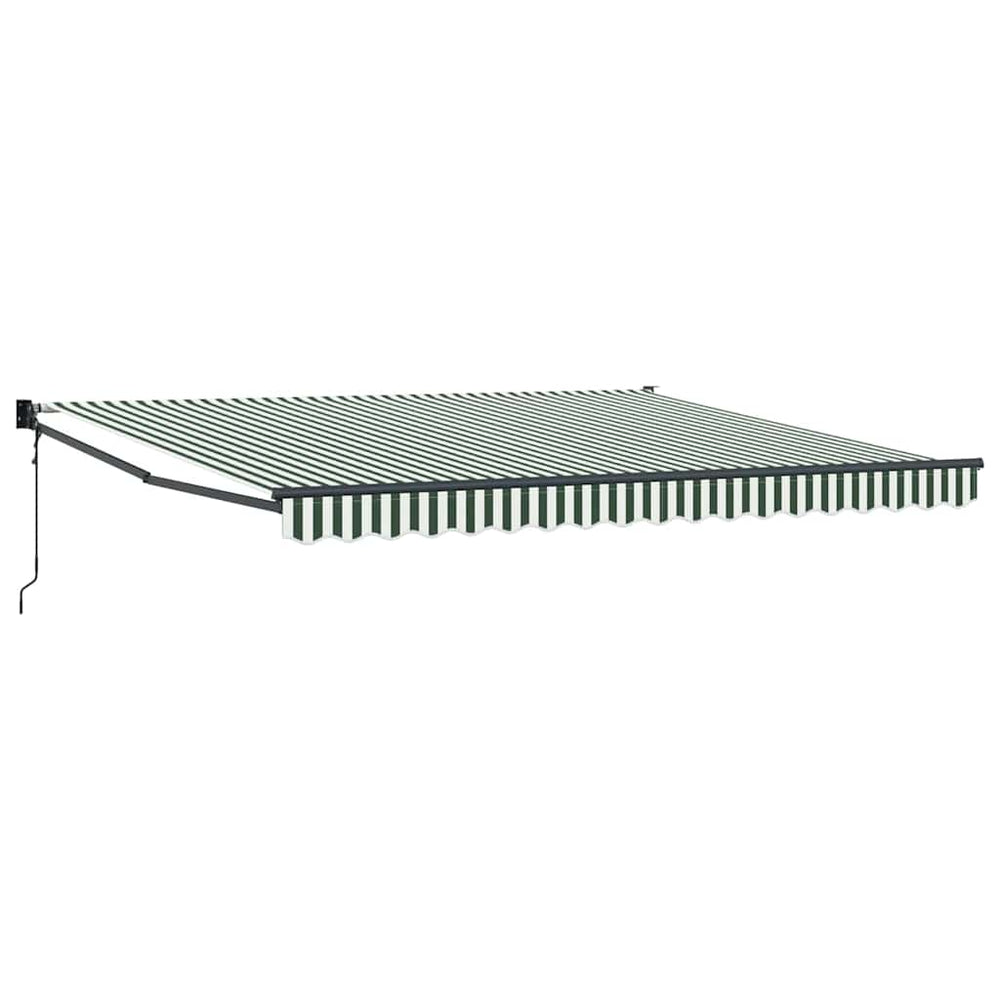 Pavėsinė Žalia ir balta 400 × 300 cm Poliesteris ir Metalas