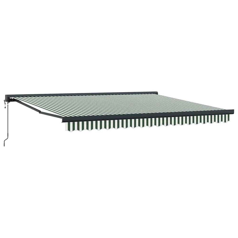 Ištraukiama markizė Žalia ir balta 400 × 300 cm