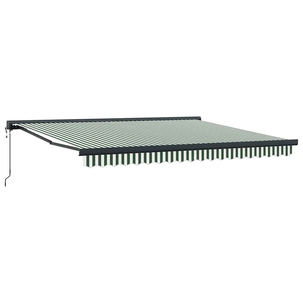 Ištraukiama markizė Žalia ir balta 400 × 300 cm