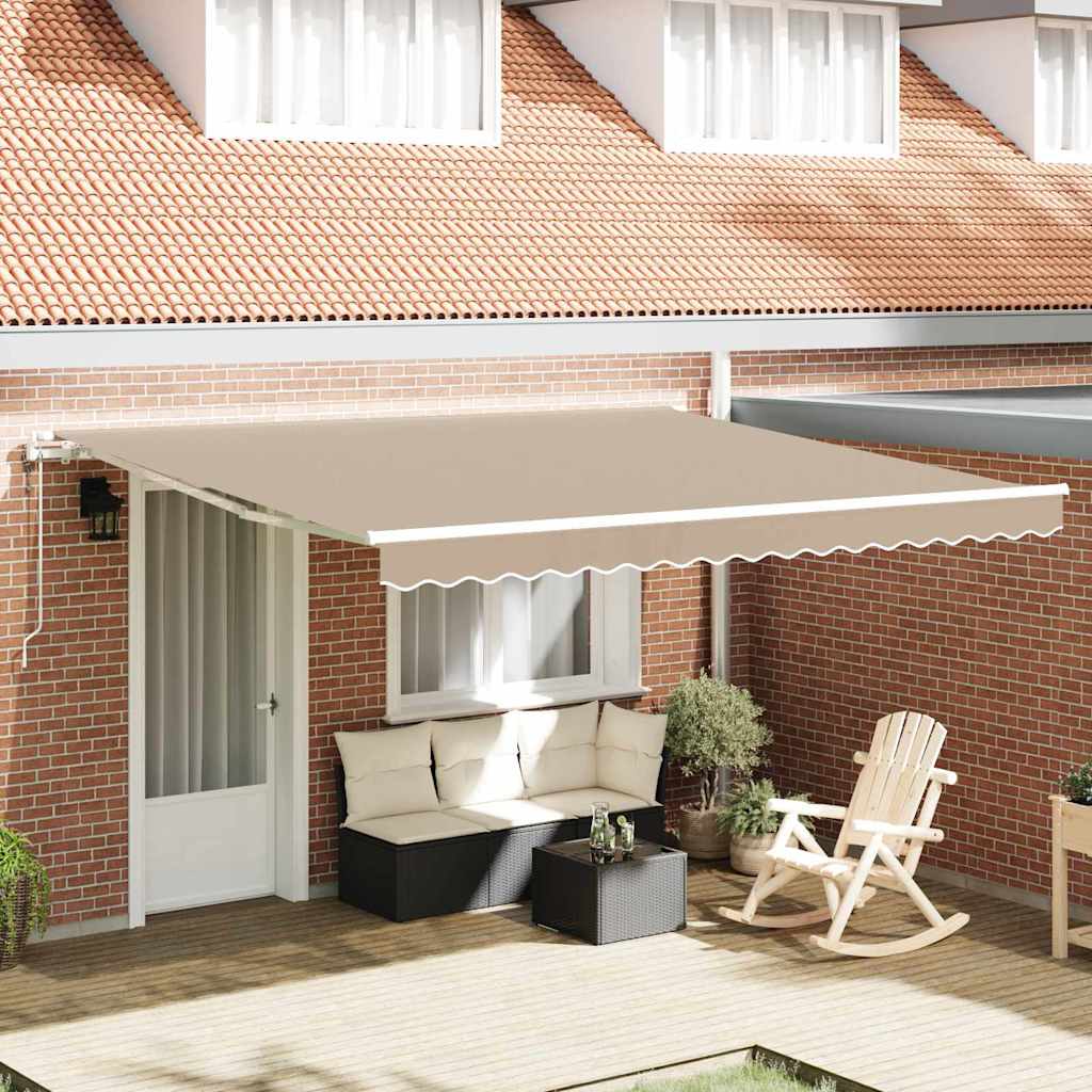 Electric Retractable Awning Sand 400 × 350 cm