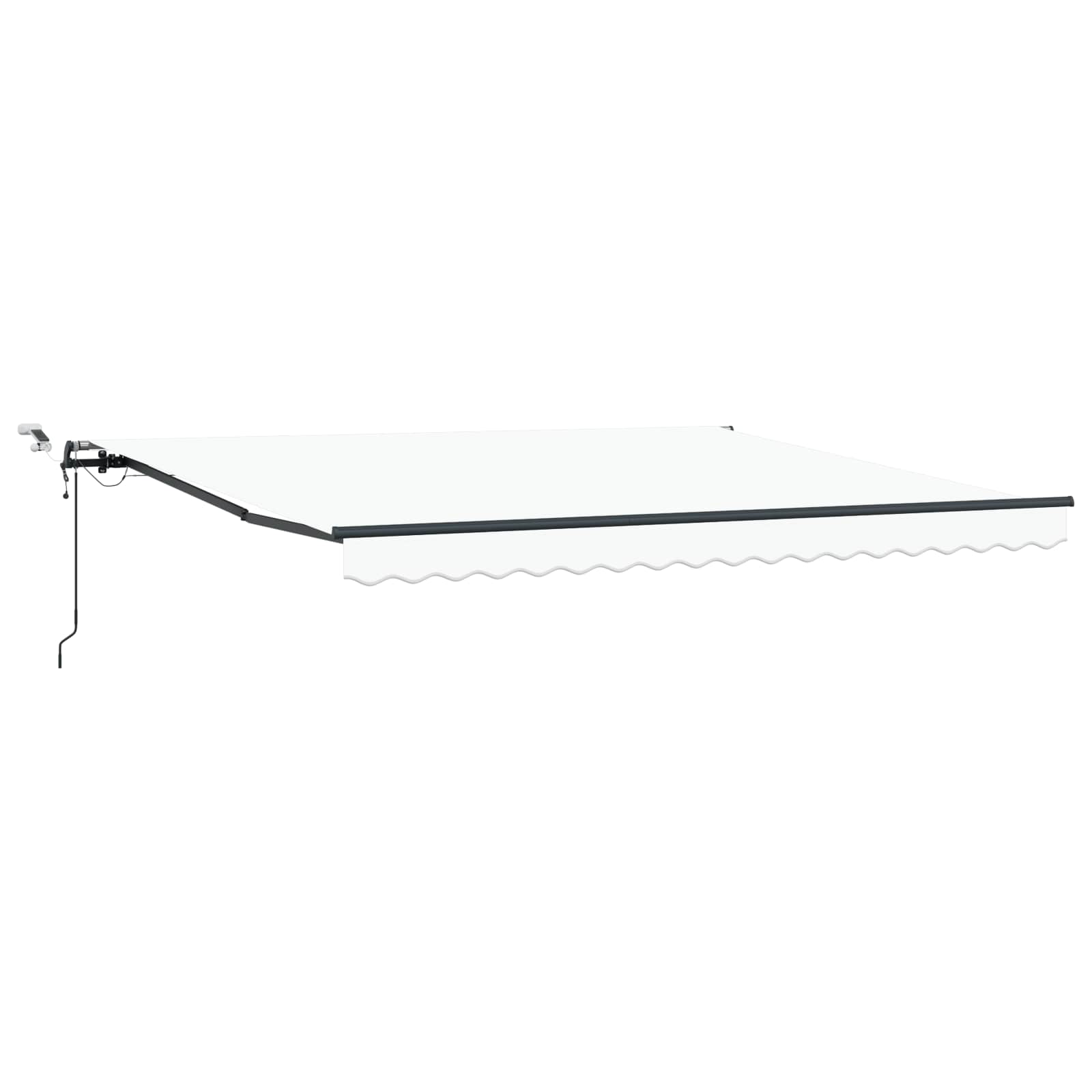 Saulessargs Audums ar Baltu 400 × 350 cm Poliesters