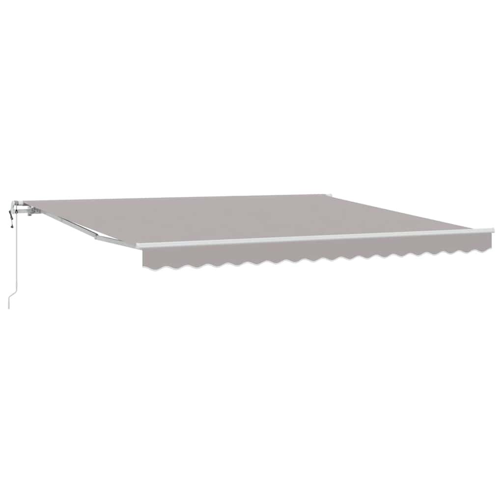 Electric Retractable Awning Light Grey 400 × 350 cm