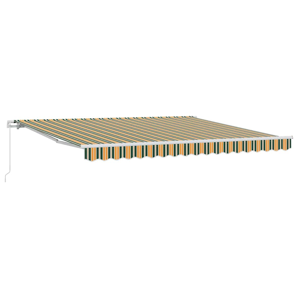 Ištraukiama markizė Žalia 400 × 350 cm Poliesteris ir aliuminis