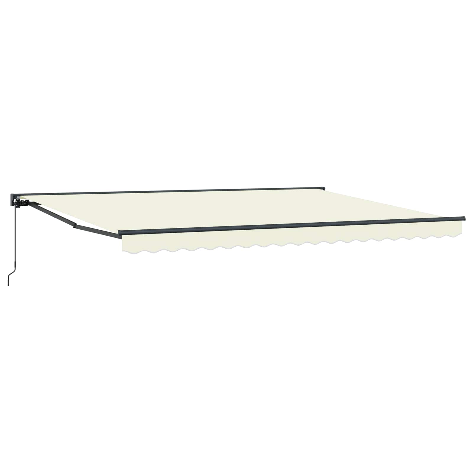 Ištraukiama markizė Kreminė 450 × 300 cm Poliesteris ir Metalas