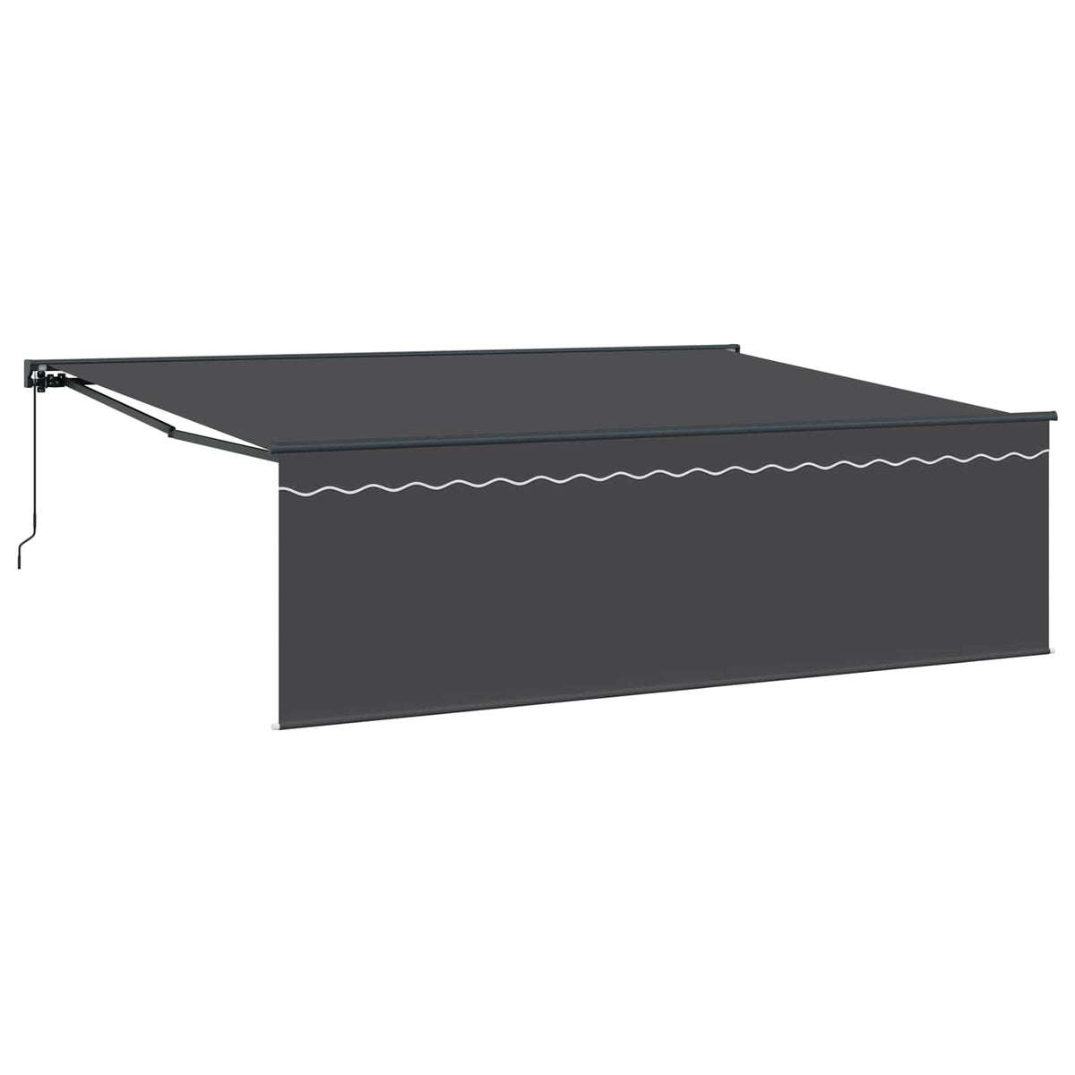 Rankinė markizė 4,5 x 3 m Antracito 100% poliesteris