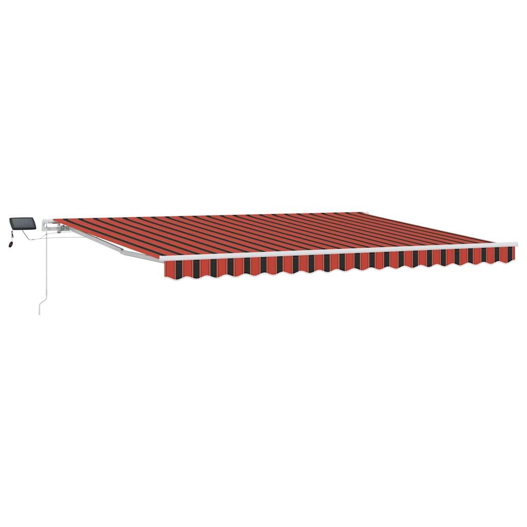 Izvelkamais tents ar oranžu un brūnu 450 × 300 cm