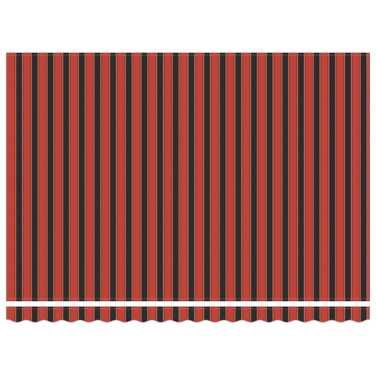 Retractable Awning Orange and Brown 450 x 300 cm