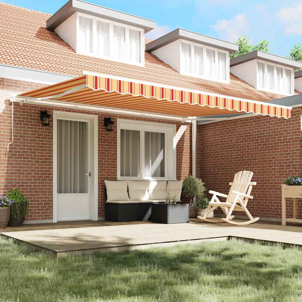 Yellow and orange gazebo 450 x 300 x 165 cm