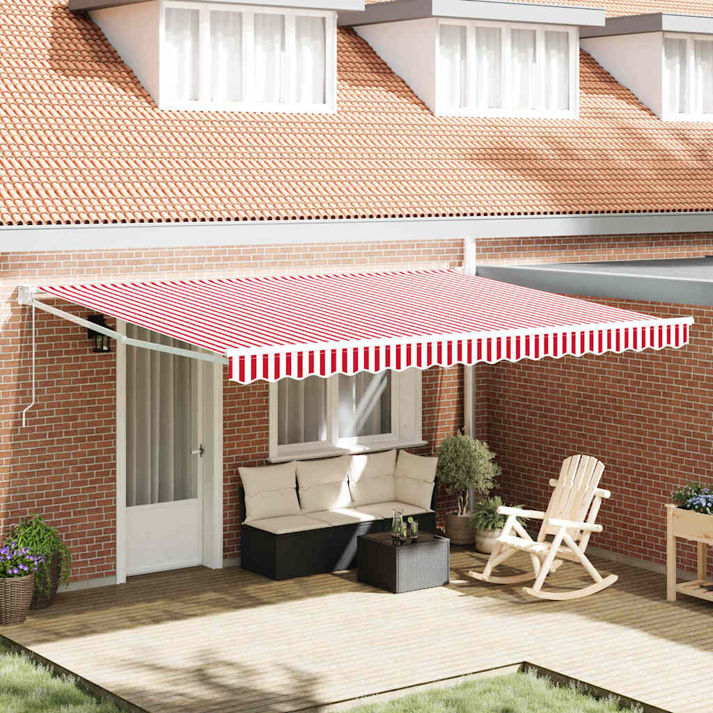 Gazebo Red and white 450 x 300 x 165 cm