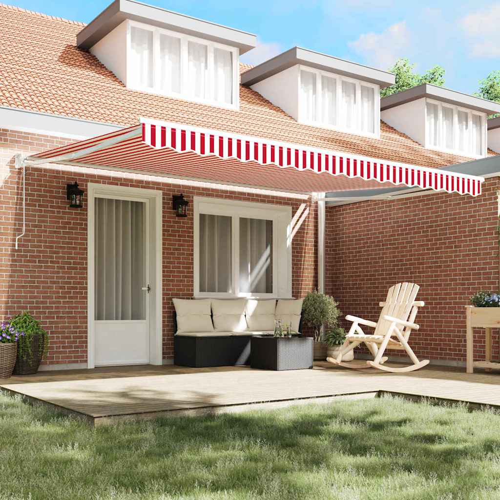 Gazebo Red and white 450 x 300 x 165 cm
