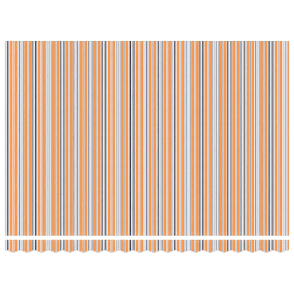 Manuāli ievelkama markīze ar daudzkrāsainām LED lentēm 450x300 cm
