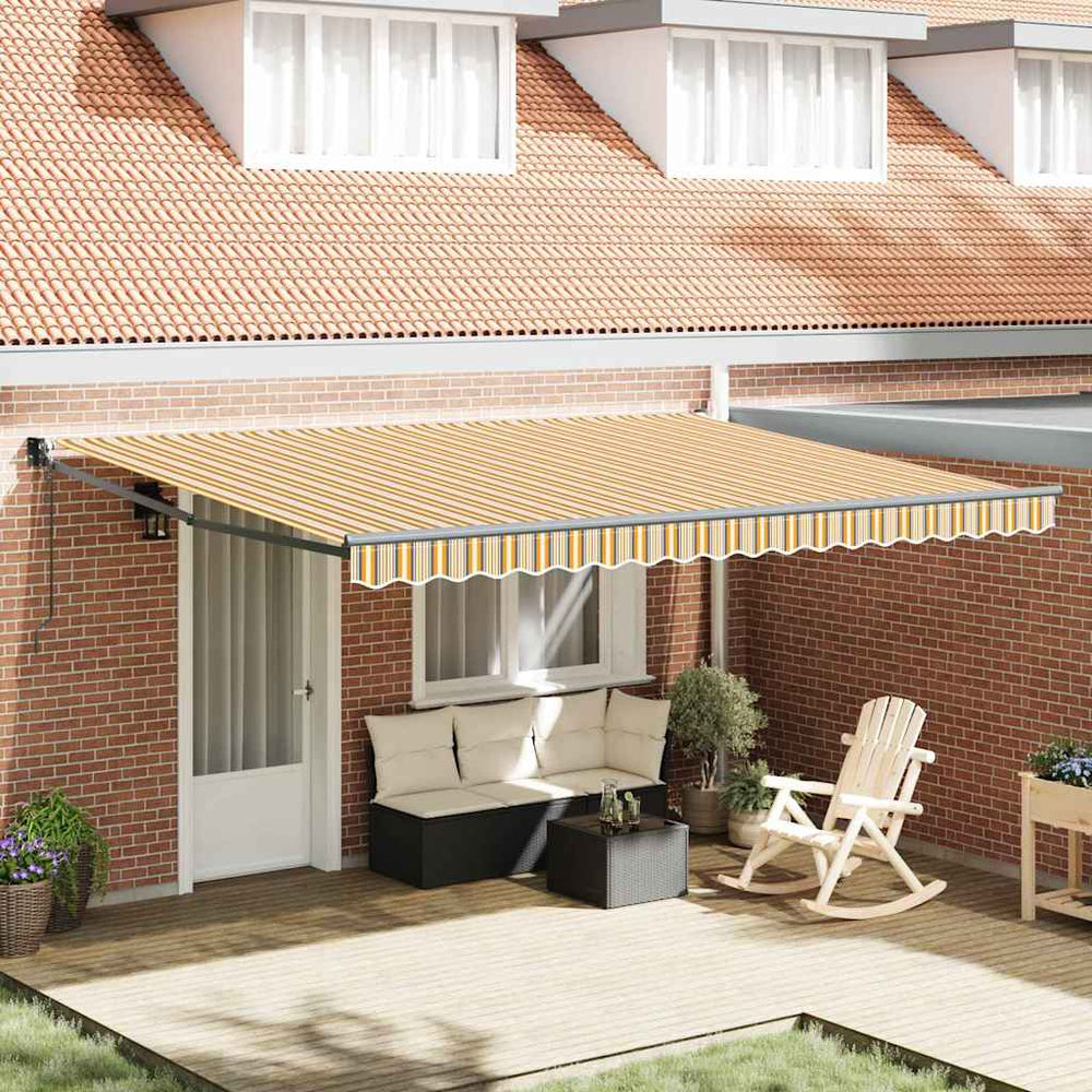 Ištraukiama markizė Dryžuotas Įvairiaspalvis 450 × 300 cm