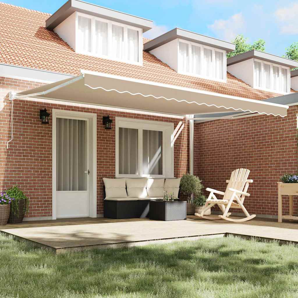 Gazebo Sand 450 x 300 x 165 cm Polyester and Metal