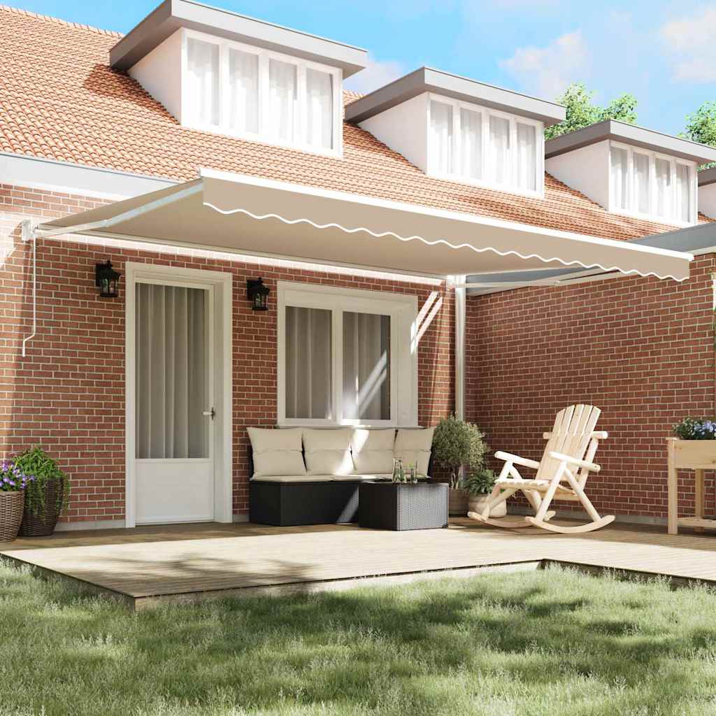 Gazebo Sand 450 x 300 x 165 cm Polyester and Metal
