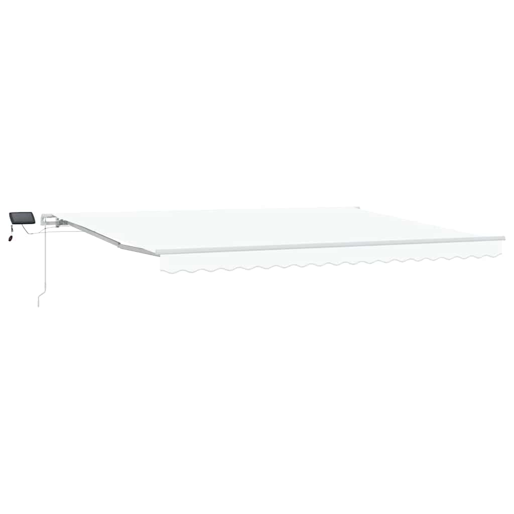 Ištraukiama markizė Balta 450 × 300 cm Audinys ir aliuminis
