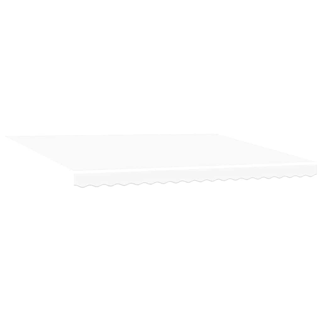 Izvelkama markīze Balta 450 × 300 cm Poliesteris un Metāls