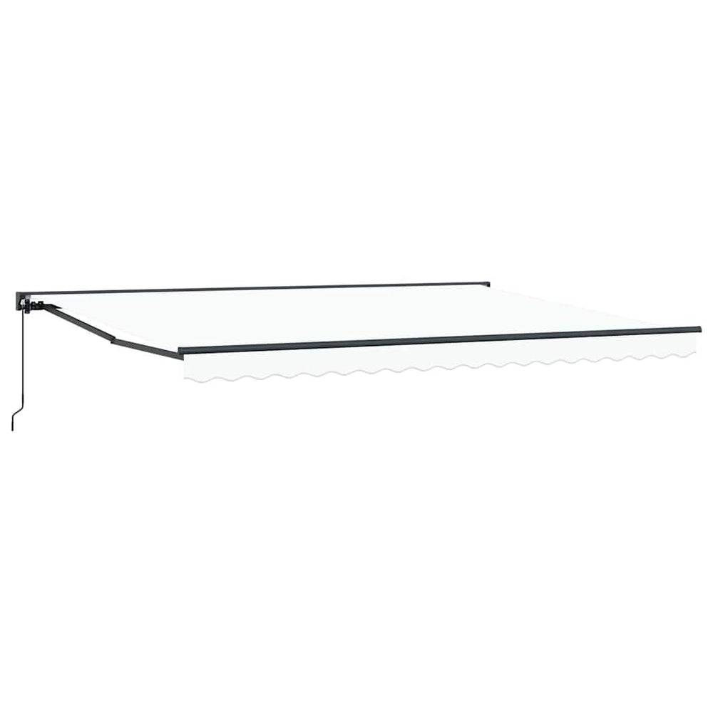 Ištraukiama markizė Balta 450x300 cm Poliesteris ir Metalas